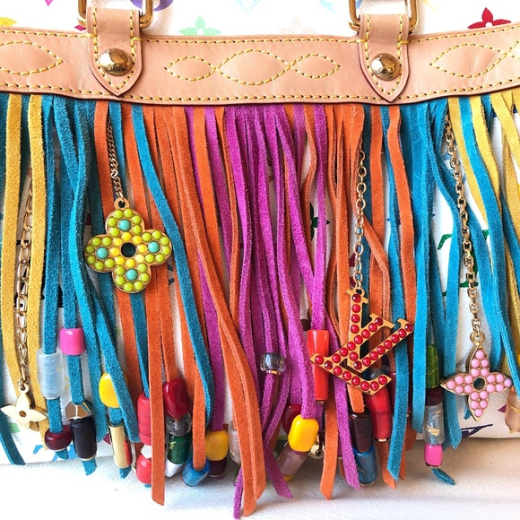 Louis Vuitton Limited Ed. Fringe Speedy 25 Satchel - Picture 7 of 16